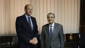 وزير الكهرباء يلتقي رئيس منظمة الهيدروجين الأخضر لبحث التعاون في مجالات الطاقة