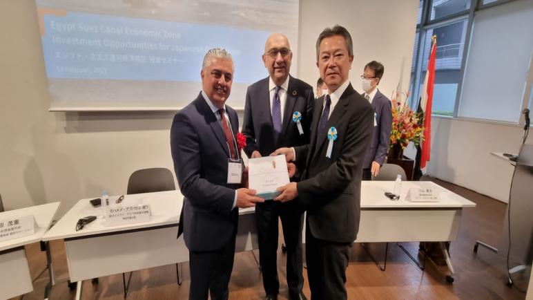 رئيس اقتصادية قناة السويس يلتقي ممثلي مجموعة شركات Mitsui اليابانية