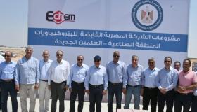 وزير البترول يتفقد أرض مشروعات البتروكيماويات الجديدة بمدينة العلمين