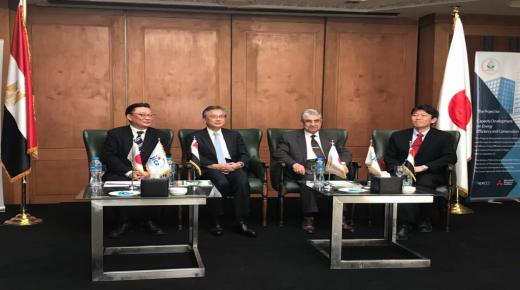وزير الكهرباء وسفير اليابان يحتفلان بانتهاء مشروع كفاءة الطاقة المقدم من “JICA”