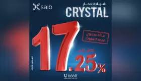 بعائد 17.25%.. مزايا وتفاصيل الشهادة الإدخارية الجديدة “Crystal” من بنك Saib