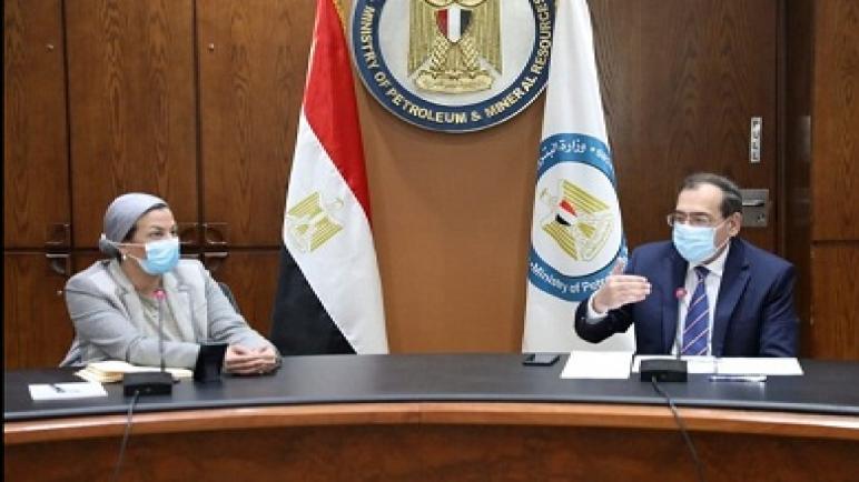 وزيرا التبرول والبيئة يبحثان استعدادات القمة العالمية للمناخ COP27 بشرم الشيخ